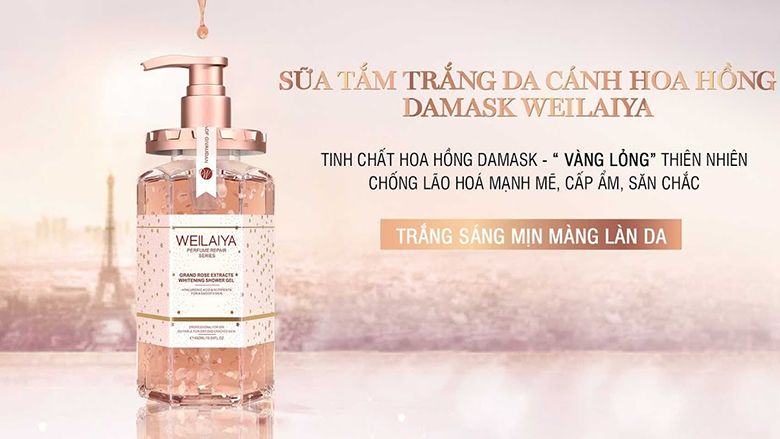 Sữa tắm hoa hồng DaMask Weilaiya - Sự lựa chọn tuyệt vời dành cho chị em