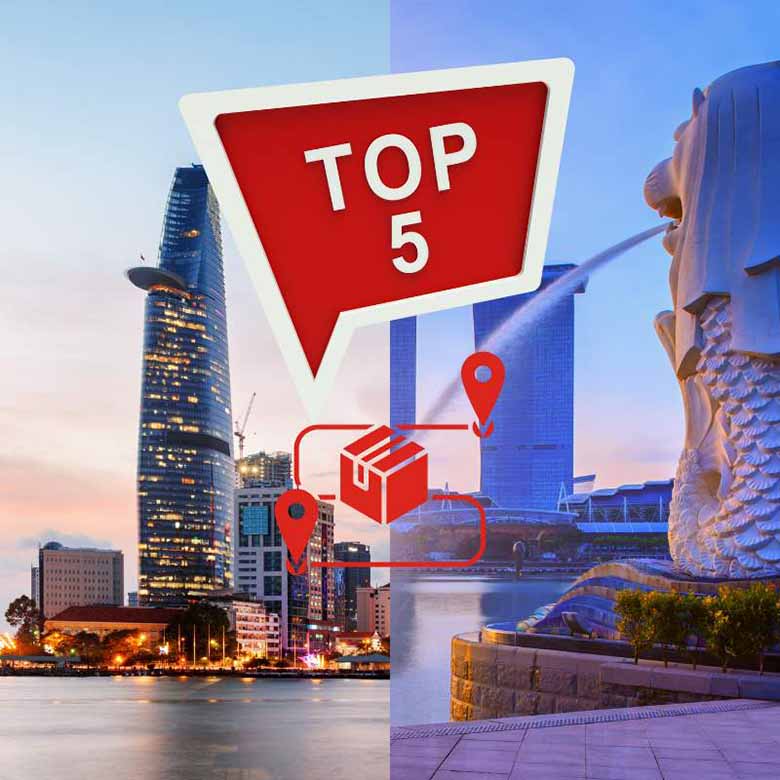 Top 5 đơn vị gửi hàng đi Singapore uy tín, giá rẻ tại HCM