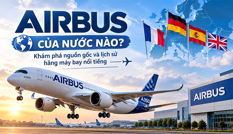 Airbus của nước nào? Khám phá nguồn gốc và lịch sử hãng máy bay nổi tiếng